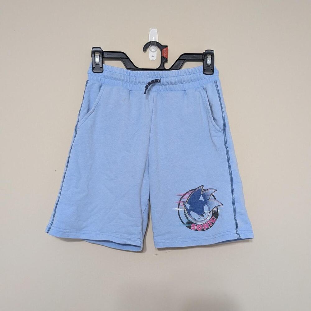 Sonic The Hedgehog Blue Shorts With Sonic Logo